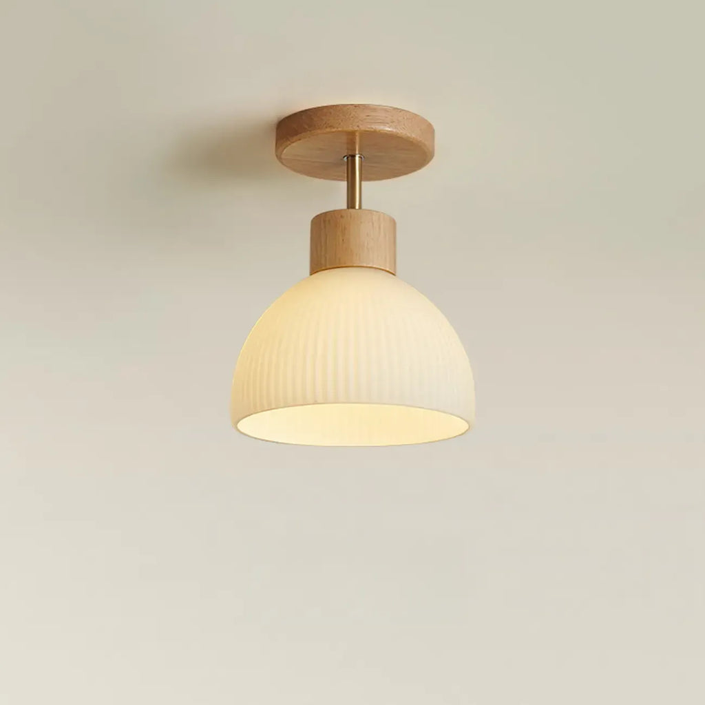 Plafonnier semi-encastré moderne à LED en forme de bol pour espace de vie
