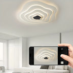 Plafonnier encastré moderne à plusieurs niveaux en résine, à intensité variable, pour chambre à coucher
