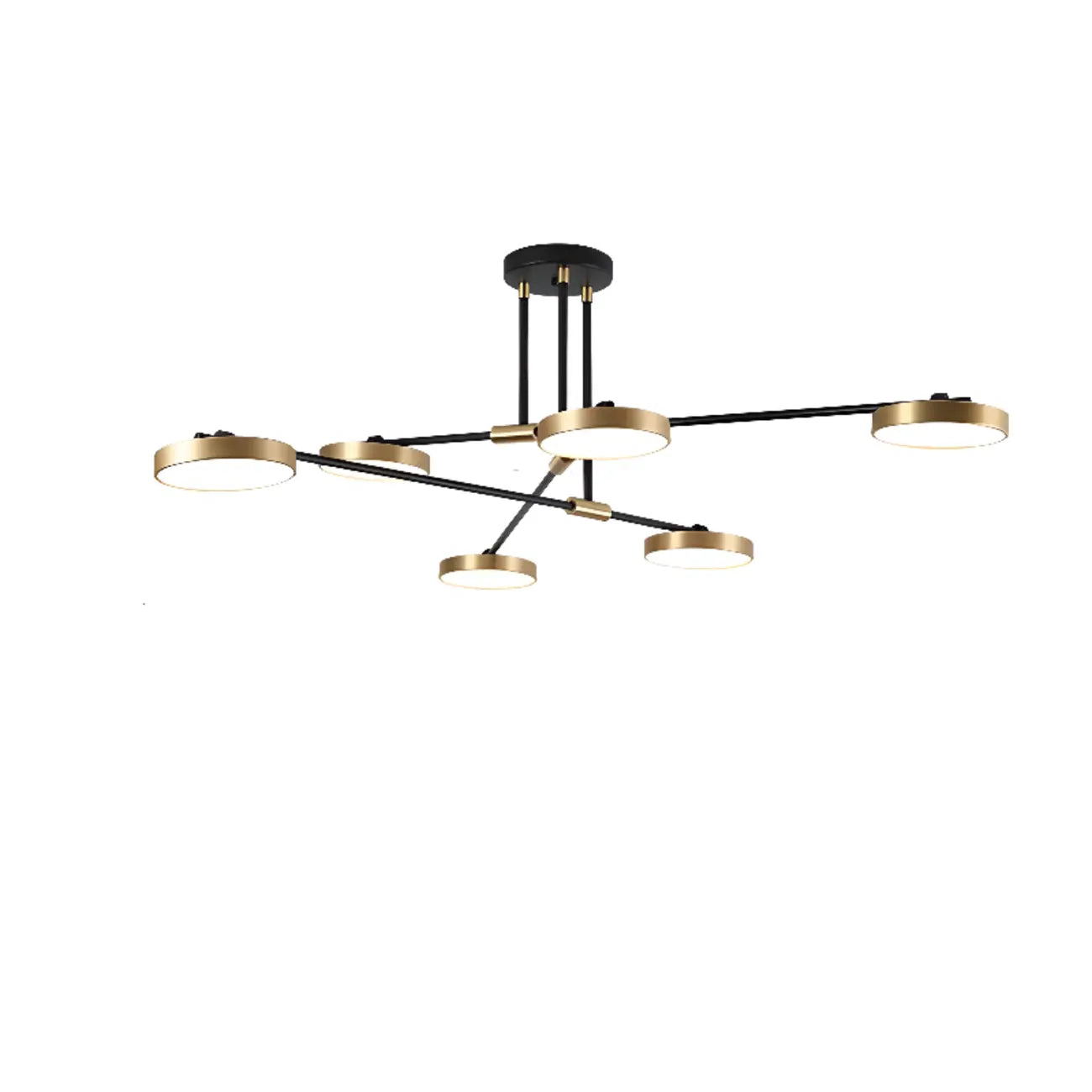Plafonnier LED contemporain d'intérieur avec abat-jour en acrylique