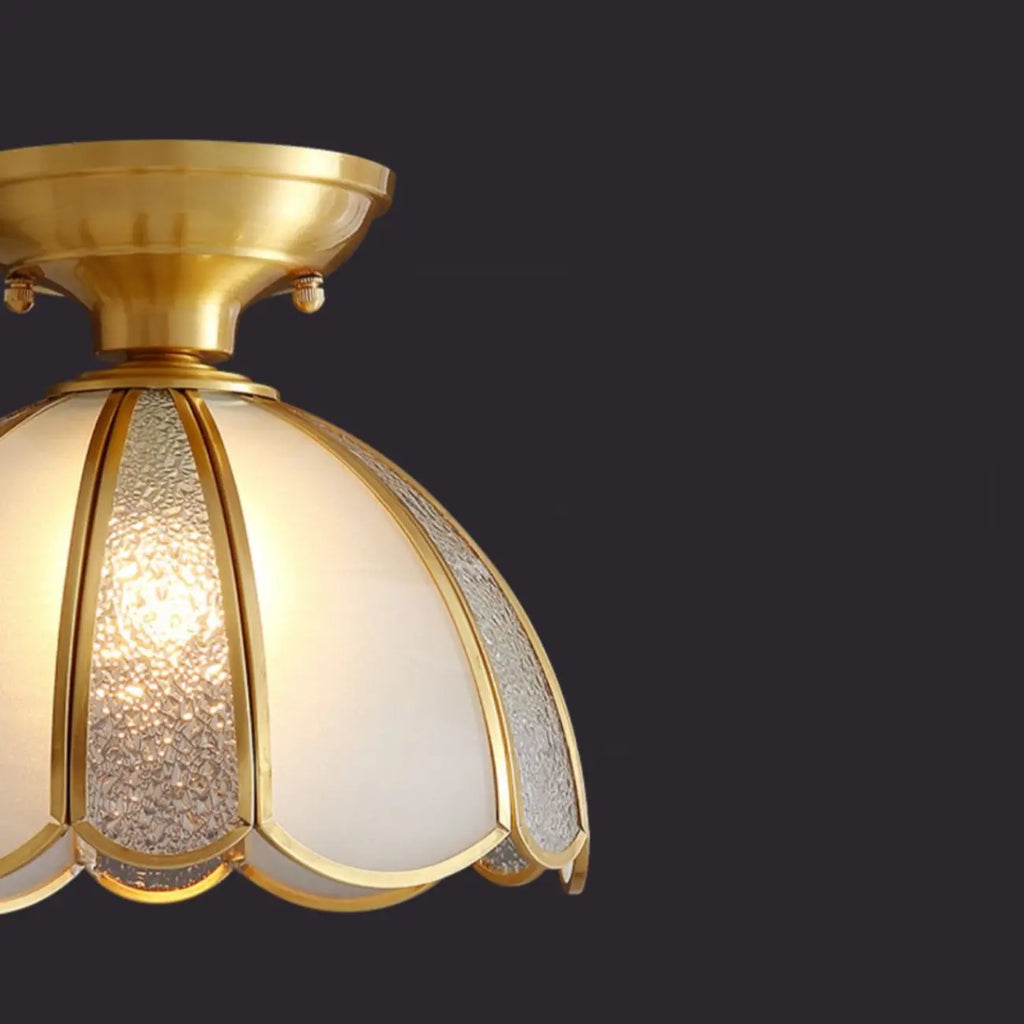 Plafonnier semi-encastré géométrique moderne pour salon