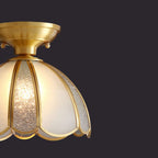 Plafonnier semi-encastré géométrique moderne pour salon