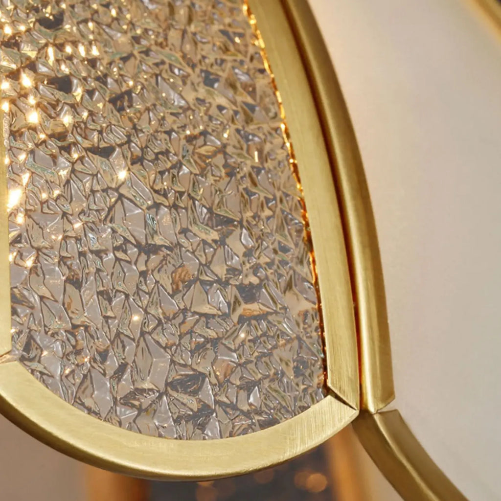 Plafonnier semi-encastré géométrique moderne pour salon