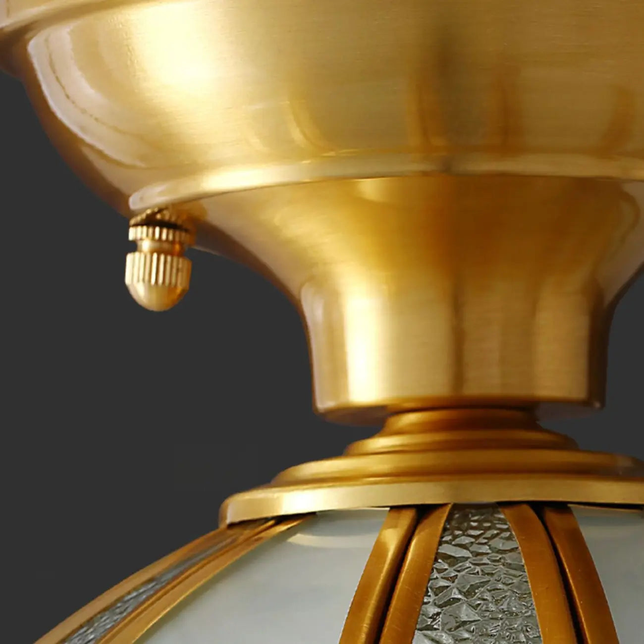 Plafonnier semi-encastré géométrique moderne pour salon