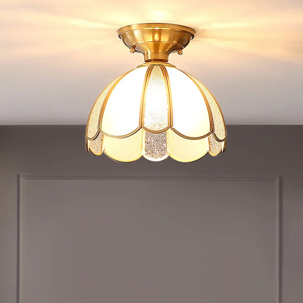 Plafonnier semi-encastré géométrique moderne pour salon