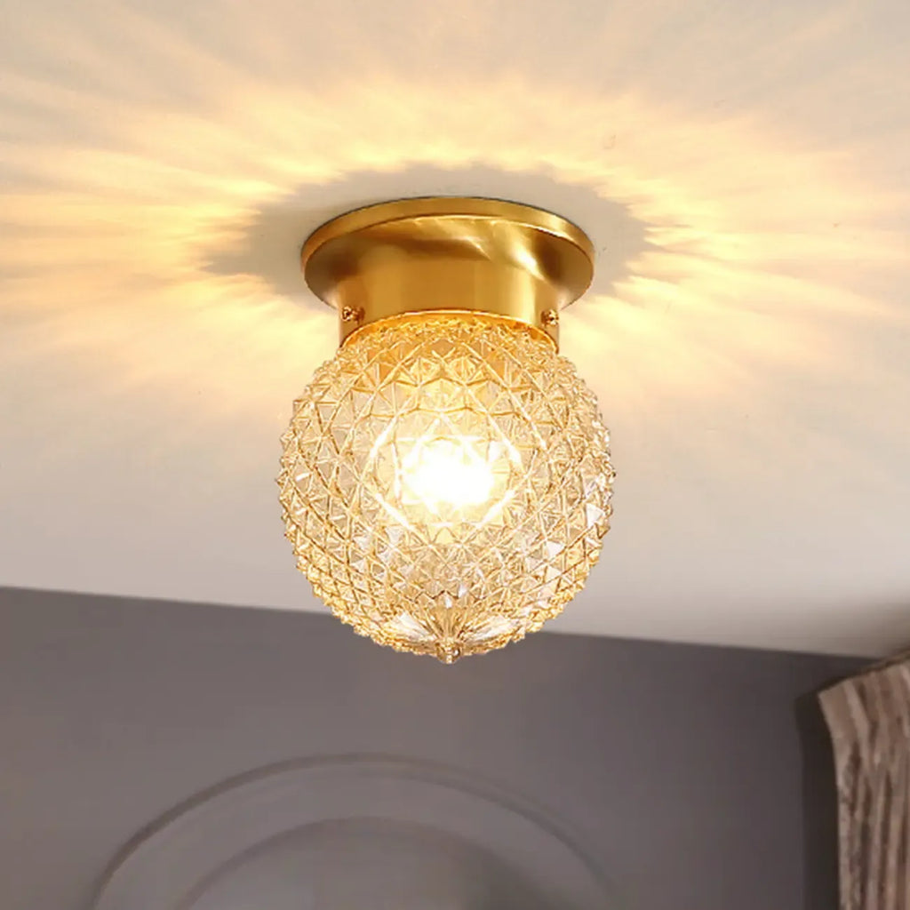 Plafonnier semi-encastré géométrique moderne pour salon