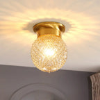 Plafonnier semi-encastré géométrique moderne pour salon