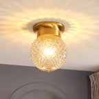 Plafonnier semi-encastré géométrique moderne pour salon