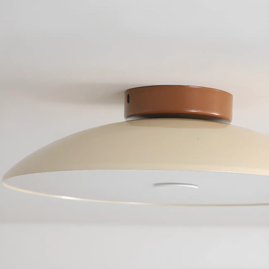 Plafonnier semi-encastré à dôme en plastique à intensité variable pour la maison