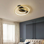 Plafonnier semi-encastré moderne à LED pour chambre à coucher