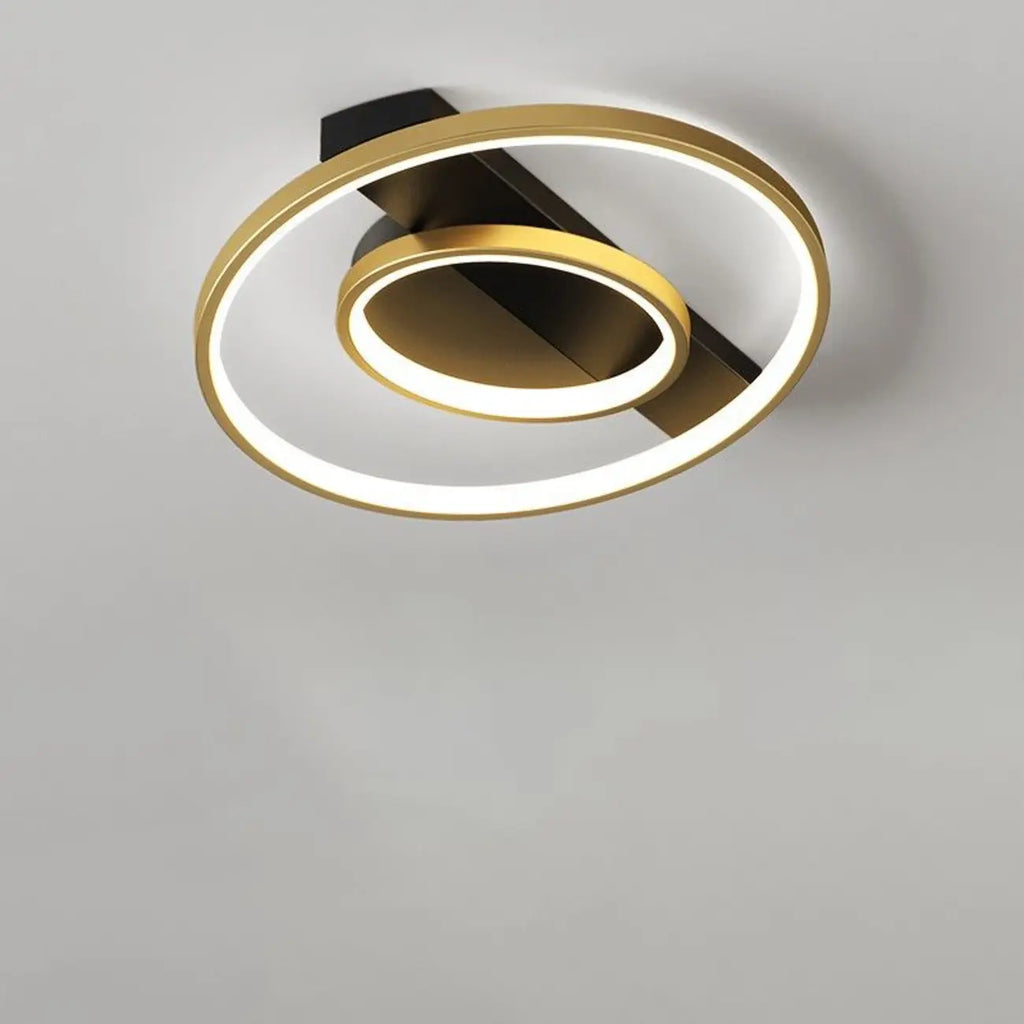 Plafonnier semi-encastré moderne à LED pour chambre à coucher