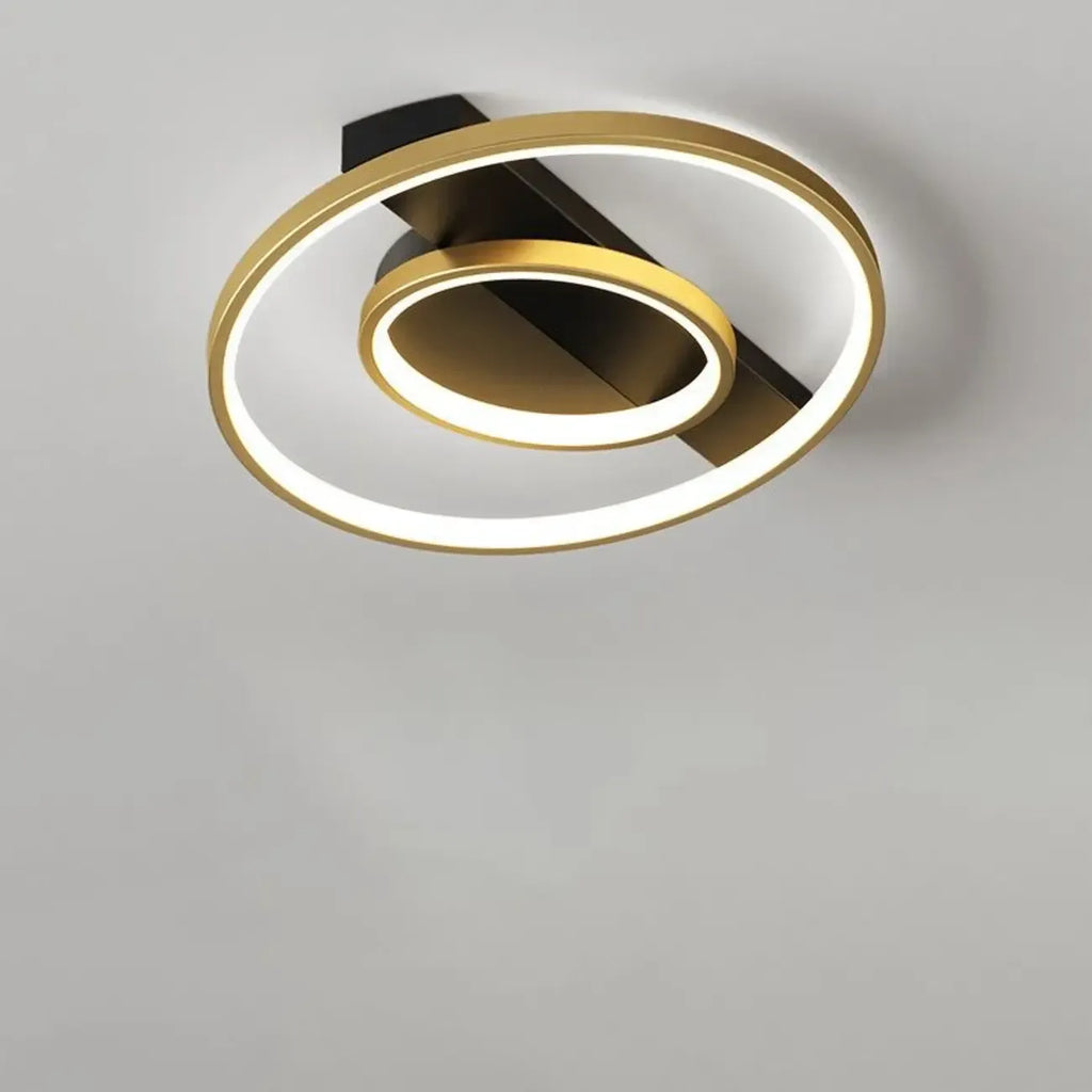 Plafonnier semi-encastré moderne à LED pour chambre à coucher