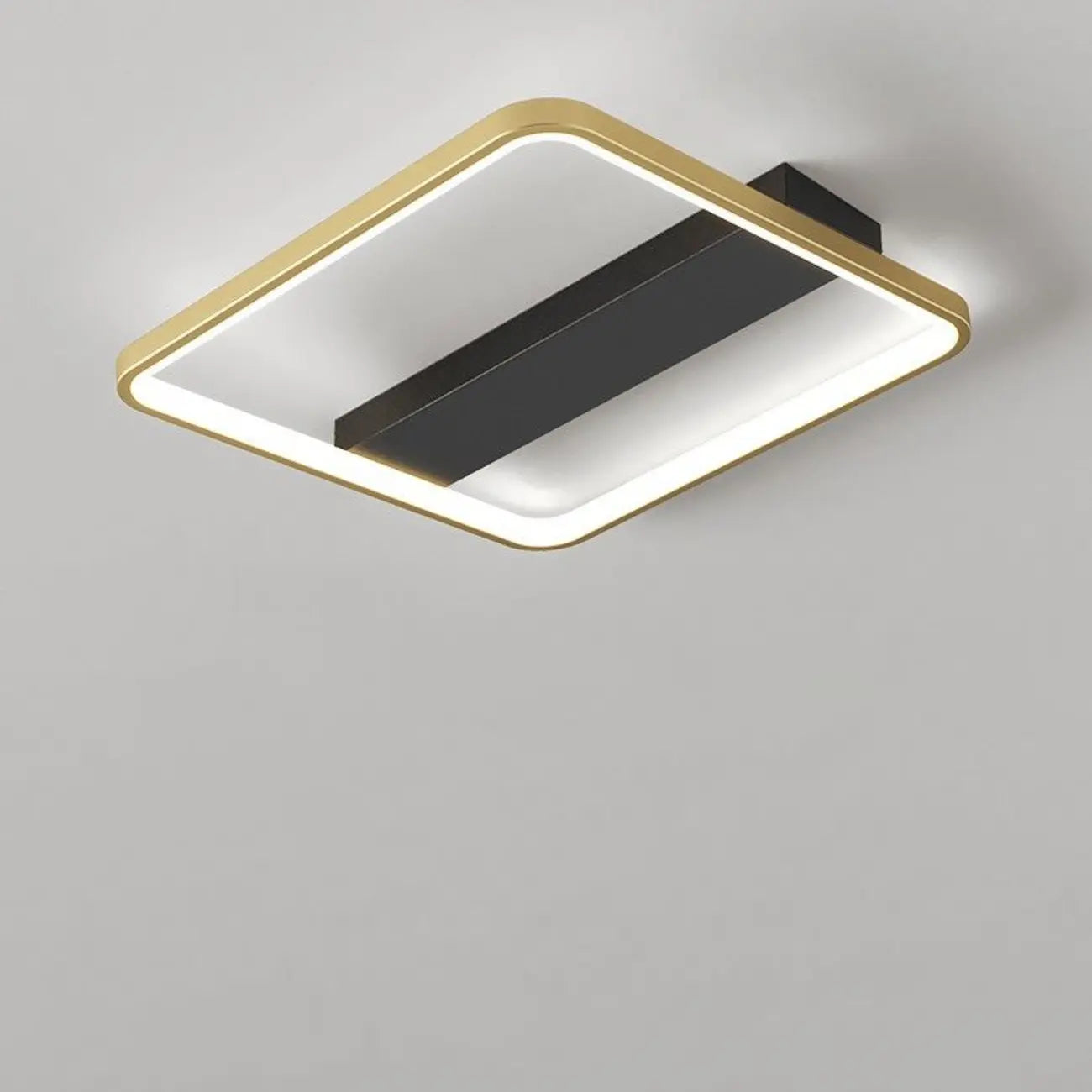 Plafonnier semi-encastré moderne à LED pour chambre à coucher