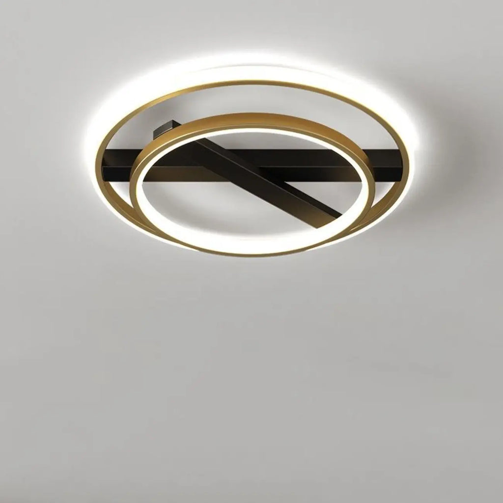 Plafonnier semi-encastré moderne à LED pour chambre à coucher