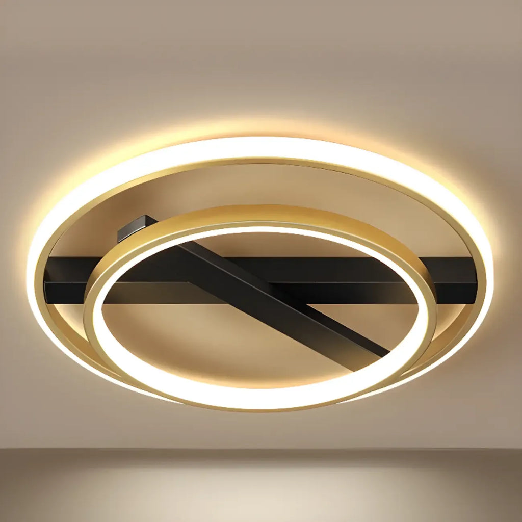 Plafonnier semi-encastré moderne à LED pour chambre à coucher