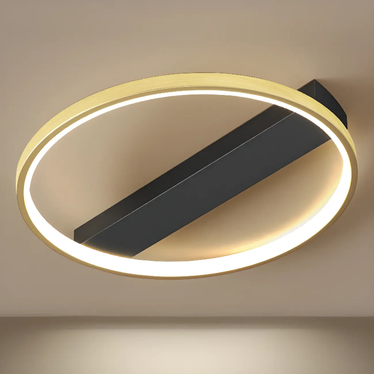Plafonnier semi-encastré moderne à LED pour chambre à coucher