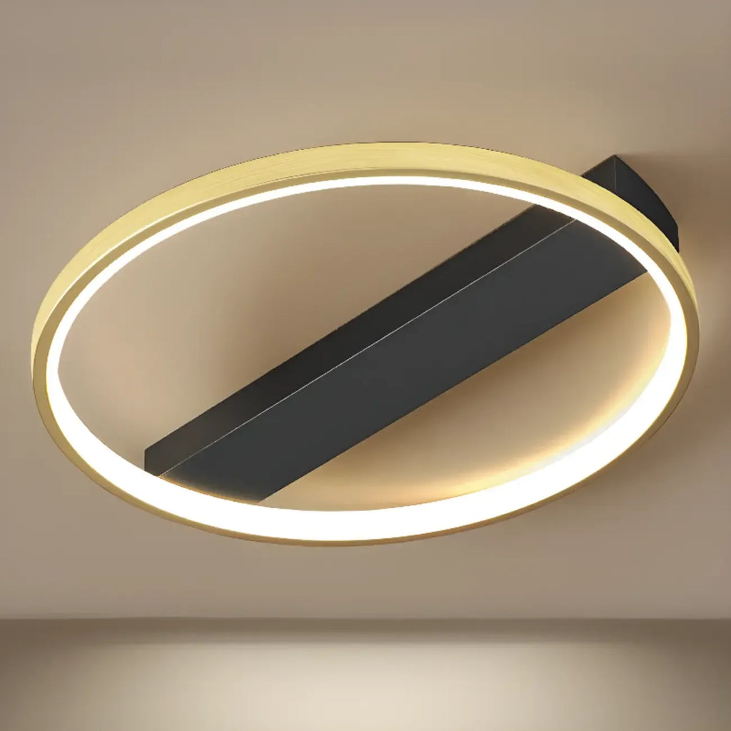 Plafonnier semi-encastré moderne à LED pour chambre à coucher