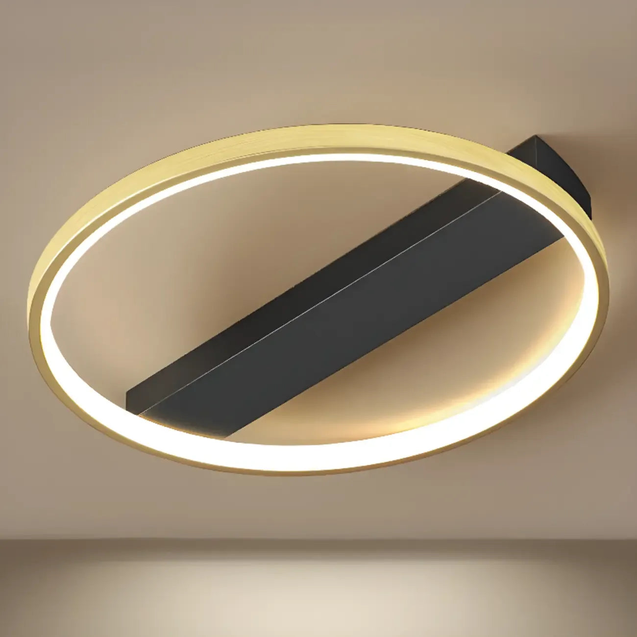 Plafonnier semi-encastré moderne à LED pour chambre à coucher