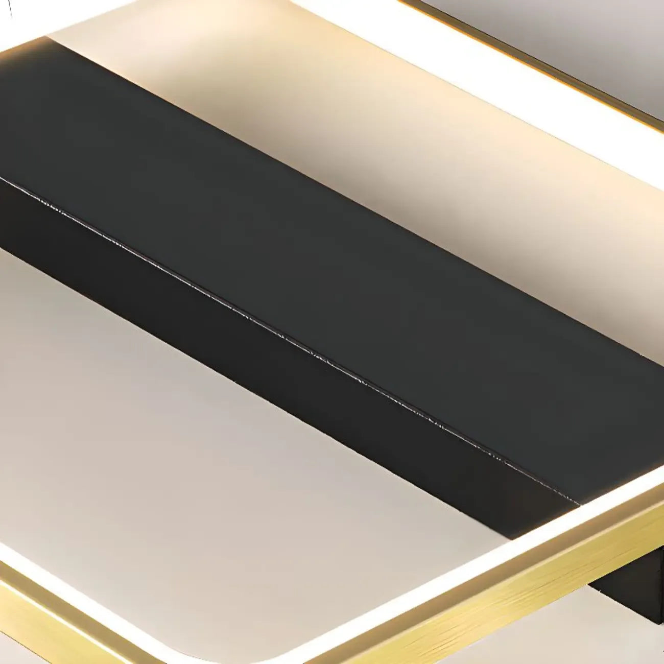 Plafonnier semi-encastré moderne à LED pour chambre à coucher