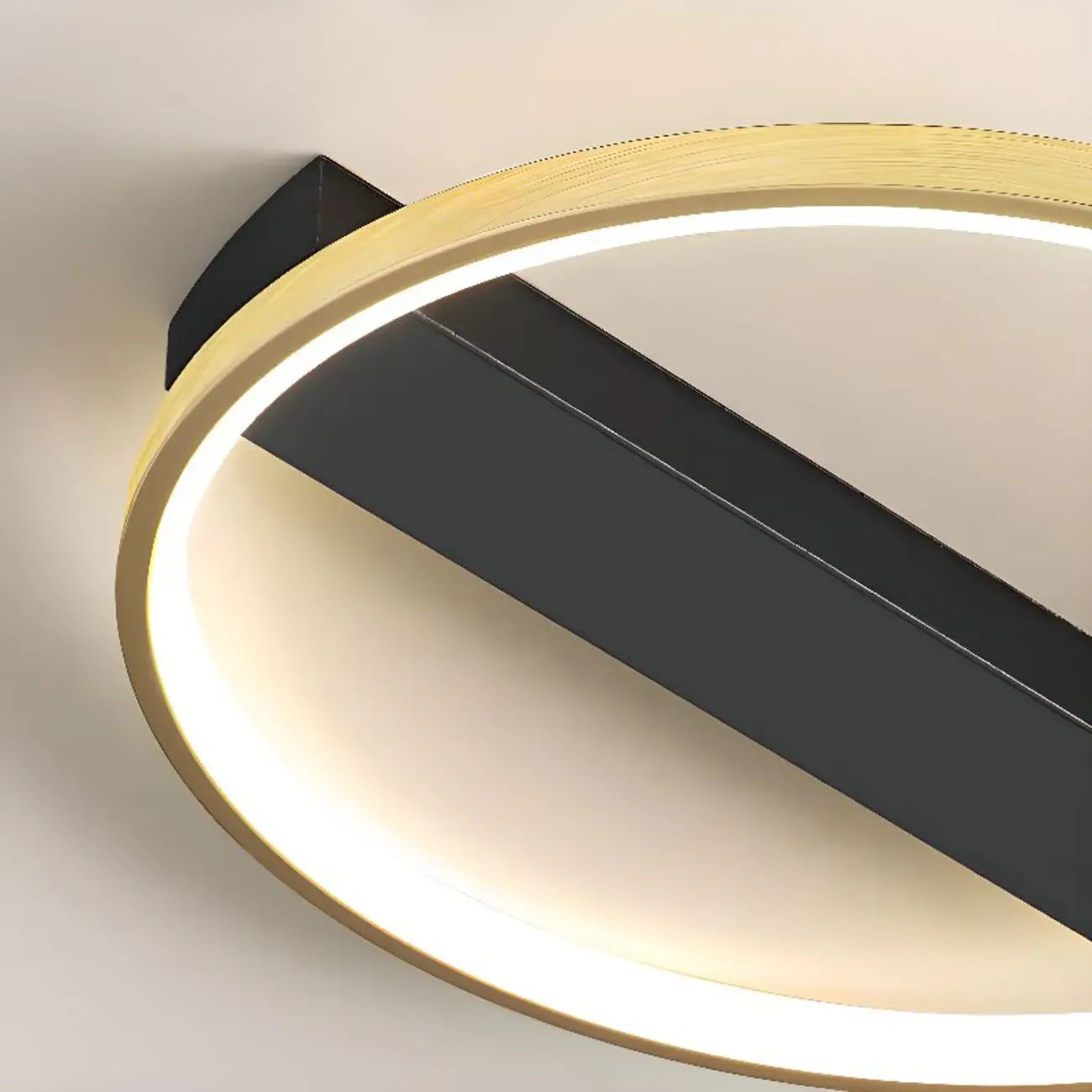 Plafonnier semi-encastré moderne à LED pour chambre à coucher