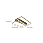 Plafonnier semi-encastré moderne à LED pour chambre à coucher