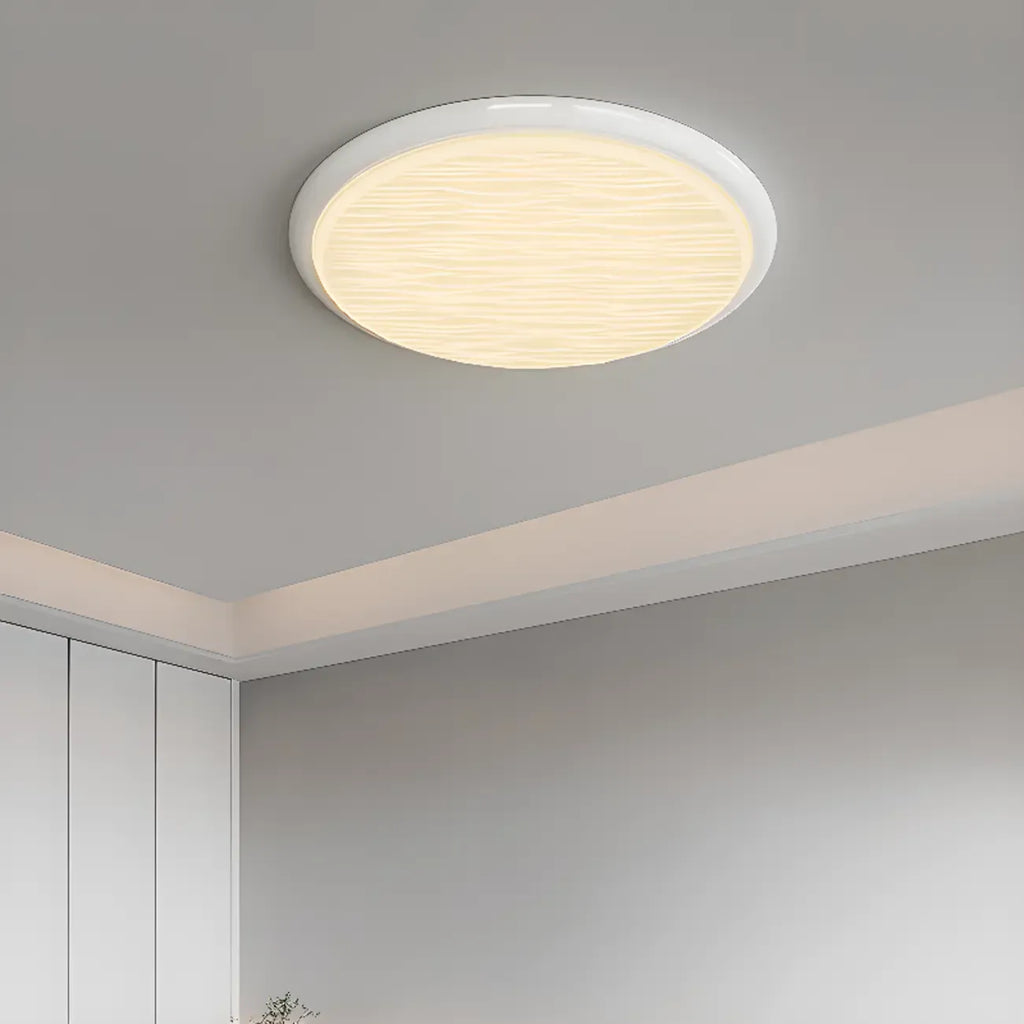 Plafonnier circulaire moderne à intensité variable pour usage intérieur