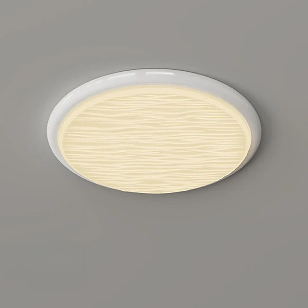 Plafonnier circulaire moderne à intensité variable pour usage intérieur