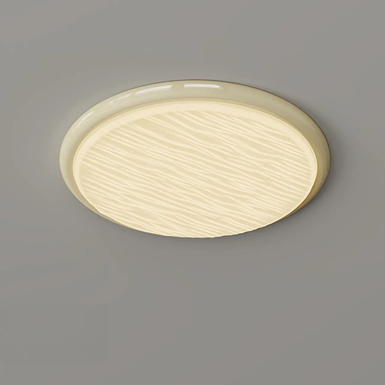Plafonnier circulaire moderne à intensité variable pour usage intérieur