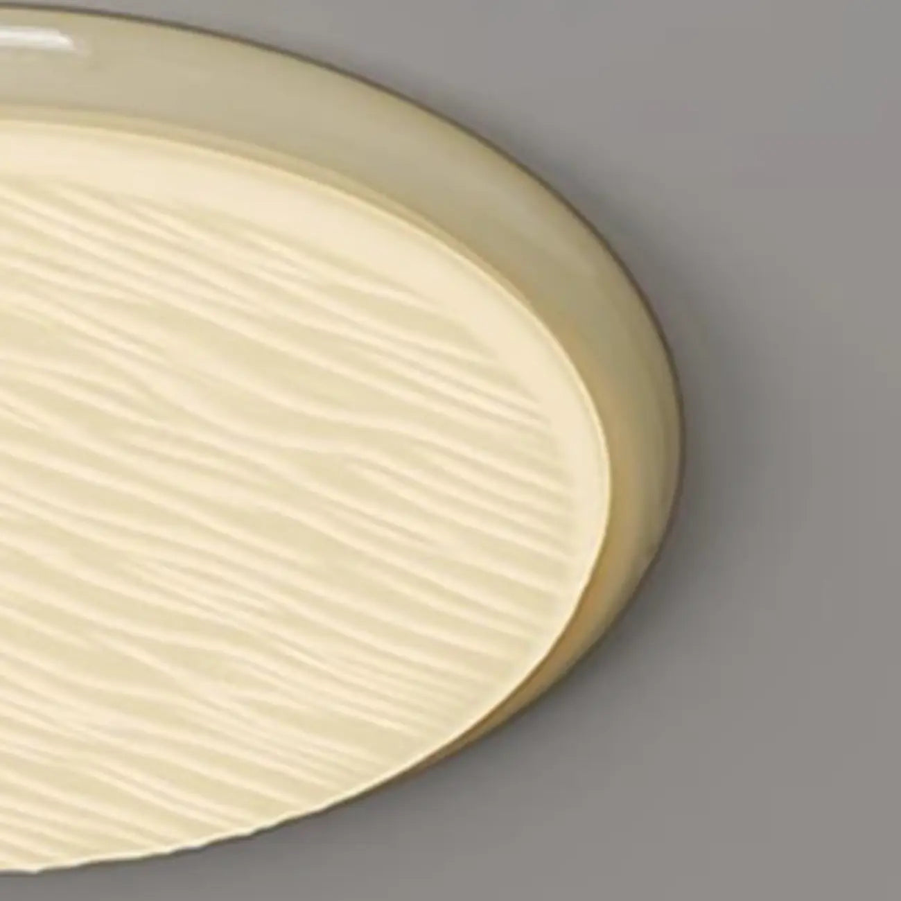 Plafonnier circulaire moderne à intensité variable pour usage intérieur
