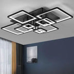 Plafonnier semi-encastré carré à LED pour salon