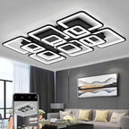 Plafonnier semi-encastré carré à LED pour salon