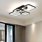 Plafonnier semi-encastré carré à LED pour salon