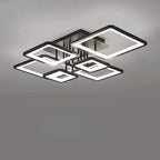Plafonnier semi-encastré carré à LED pour salon