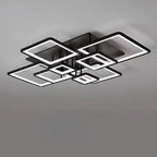 Plafonnier semi-encastré carré à LED pour salon
