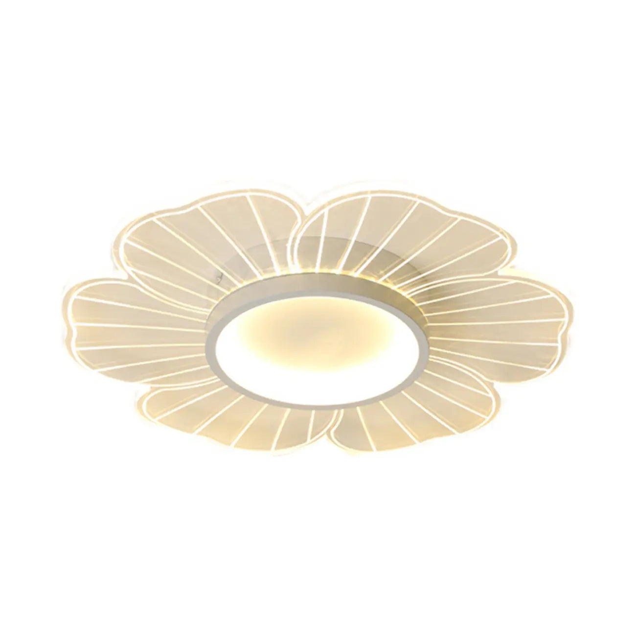 Plafonnier LED encastré à motif floral pour usage résidentiel