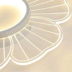 Plafonnier LED encastré à motif floral pour usage résidentiel
