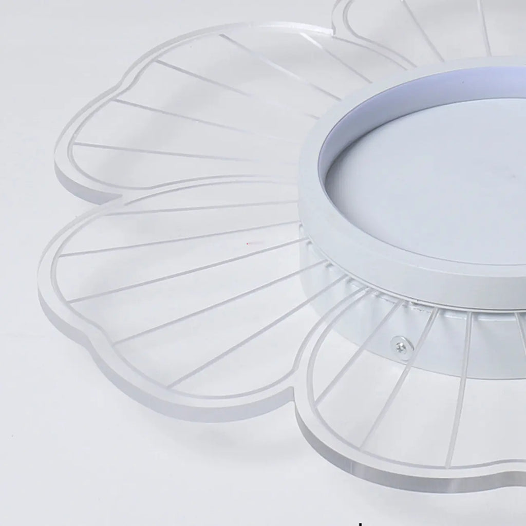 Plafonnier LED encastré à motif floral pour usage résidentiel