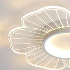 Plafonnier LED encastré à motif floral pour usage résidentiel