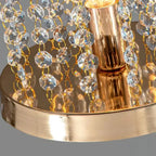 Plafonnier géométrique en cristal encastré pour salon