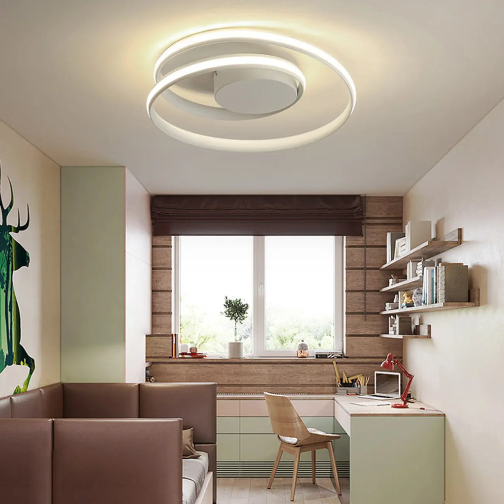 Plafonnier circulaire minimaliste pour salon moderne