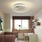 Plafonnier circulaire minimaliste pour salon moderne
