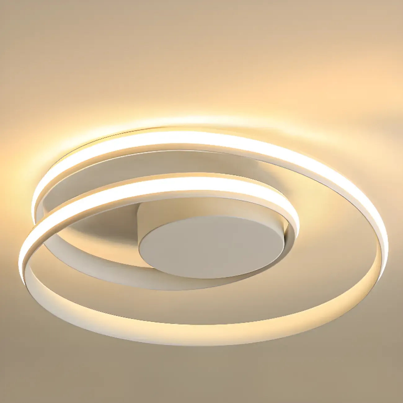 Plafonnier circulaire minimaliste pour salon moderne
