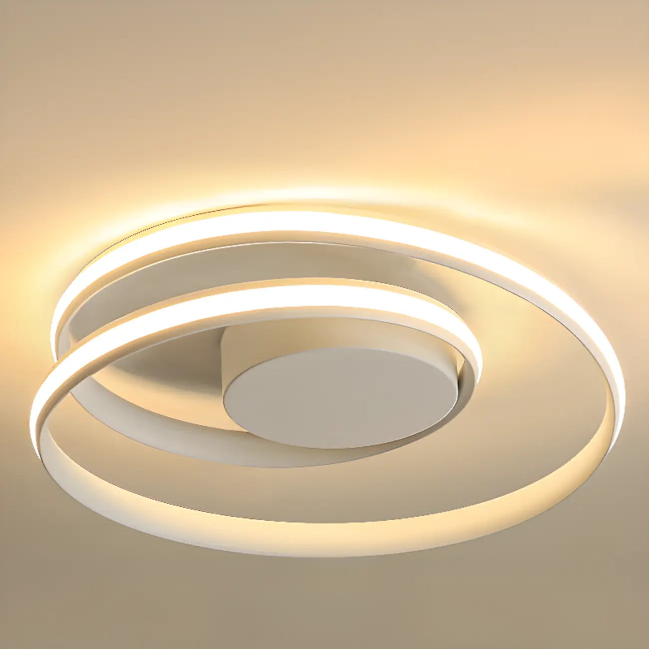 Plafonnier circulaire minimaliste pour salon moderne