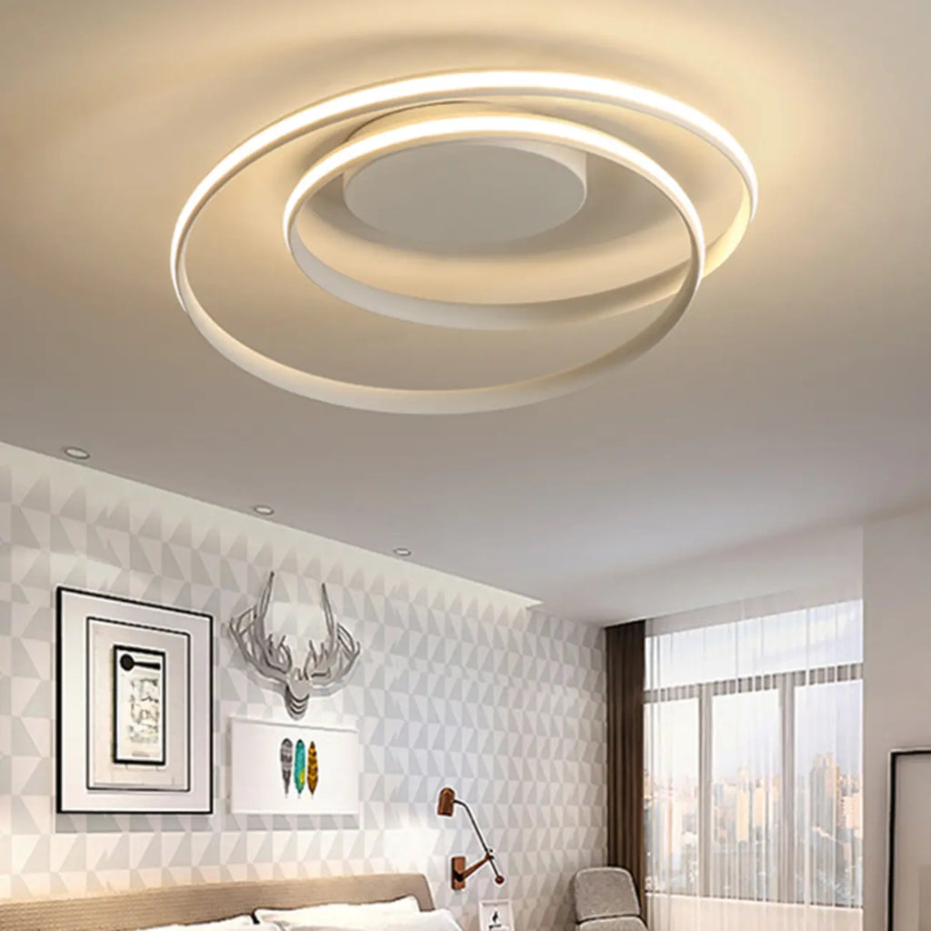 Plafonnier circulaire minimaliste pour salon moderne