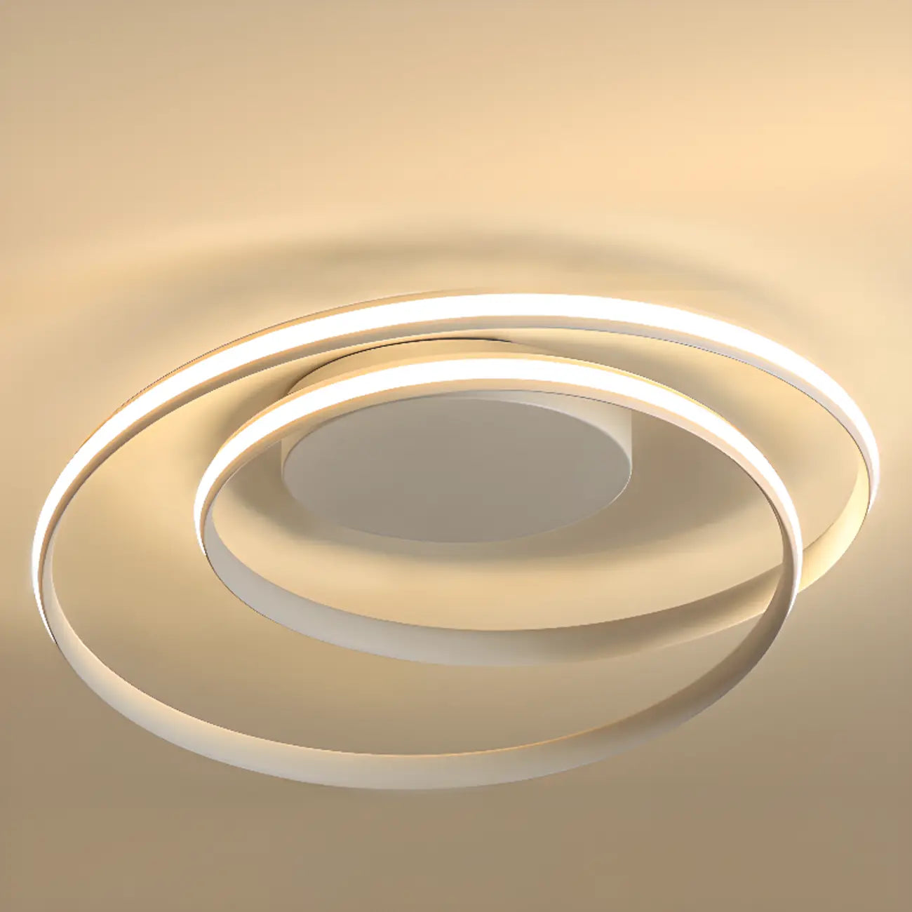 Plafonnier circulaire minimaliste pour salon moderne