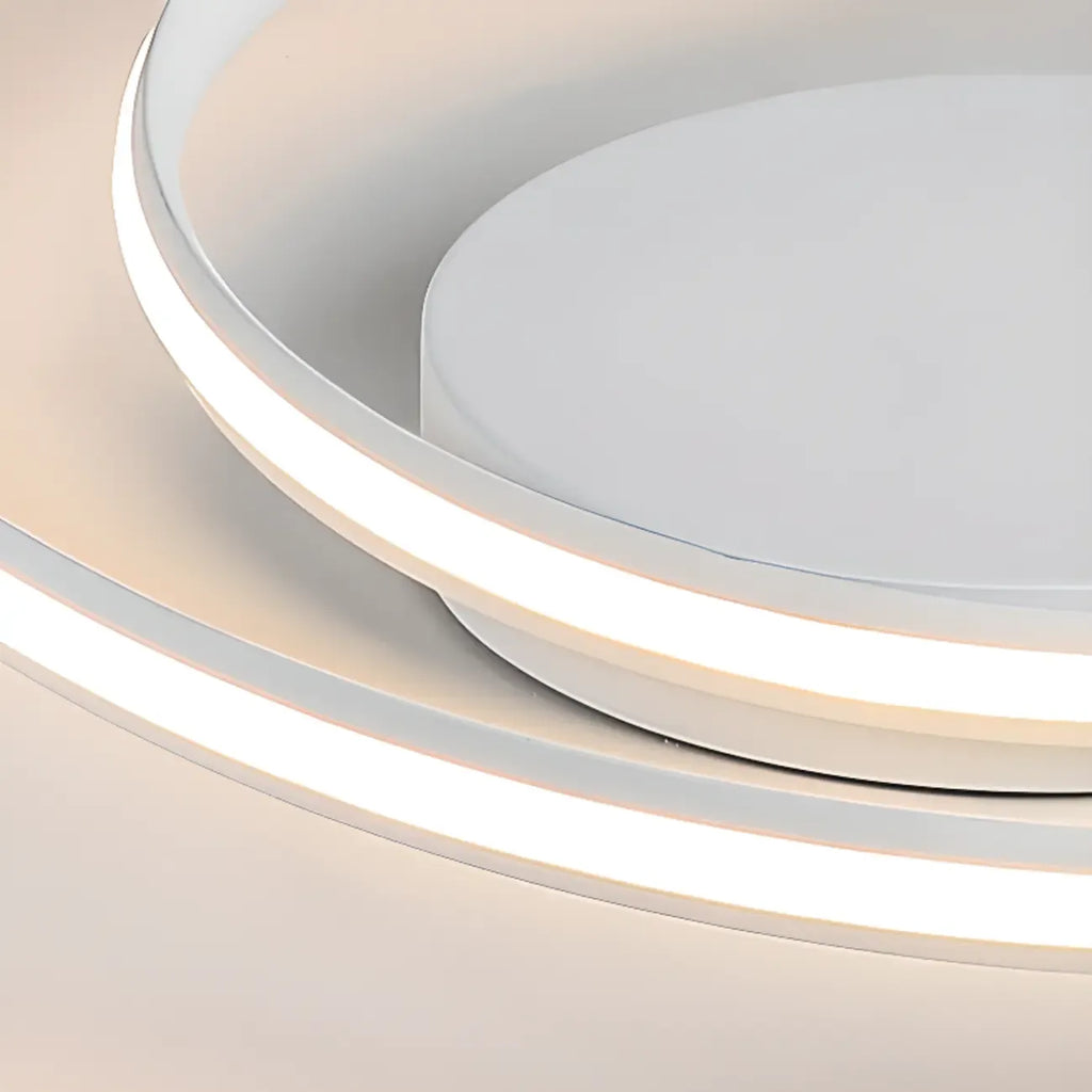 Plafonnier circulaire minimaliste pour salon moderne