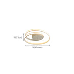 Plafonnier circulaire minimaliste pour salon moderne