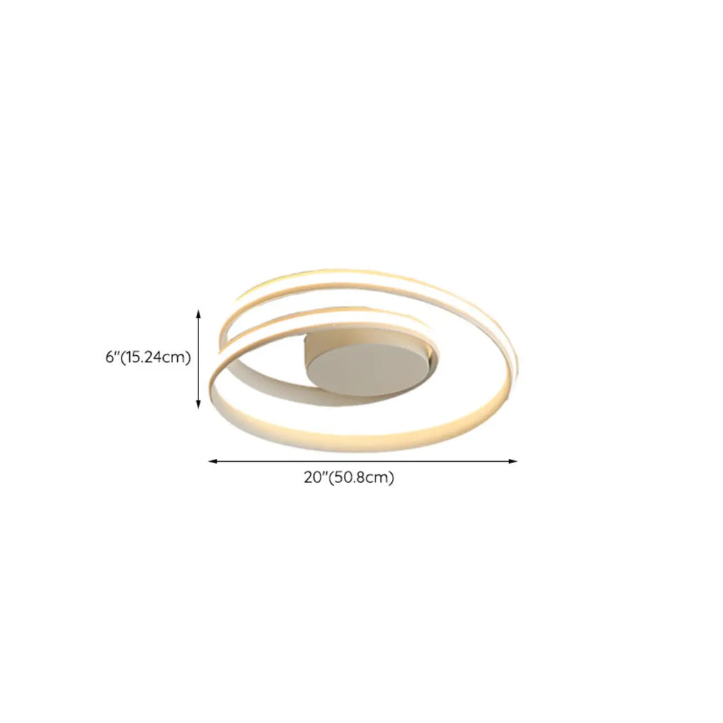 Plafonnier circulaire minimaliste pour salon moderne