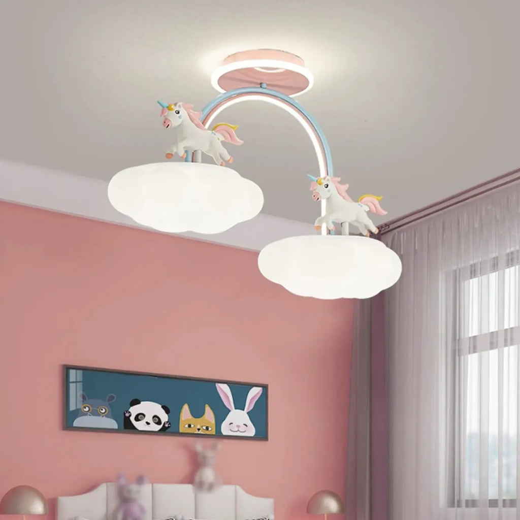 Plafonnier semi-encastré à intensité variable pour chambre d'enfant