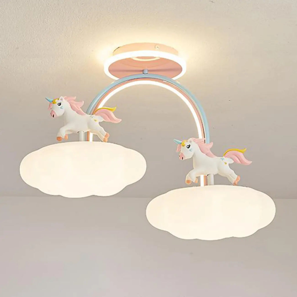 Plafonnier semi-encastré à intensité variable pour chambre d'enfant