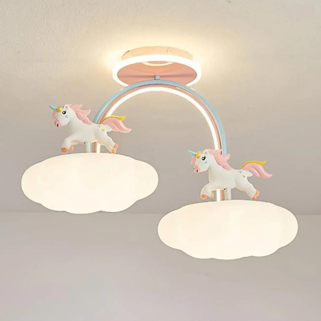Plafonnier semi-encastré à intensité variable pour chambre d'enfant